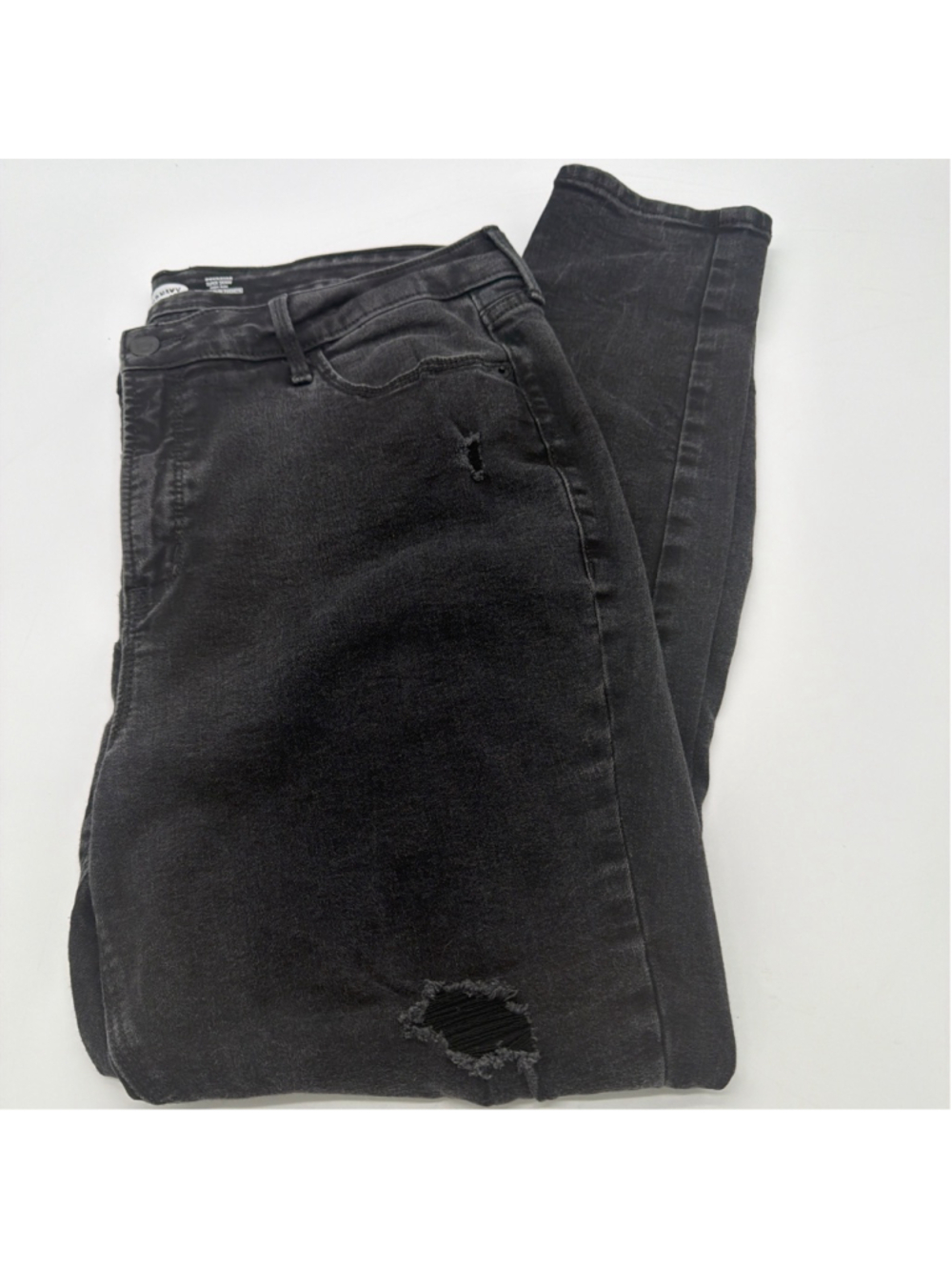 Women's Old Navy Rockstar Super Skinny High Rise Jeans Black Size 16